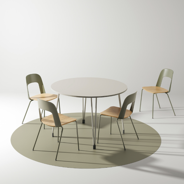 KH01- 北歐風格木飾面椅子