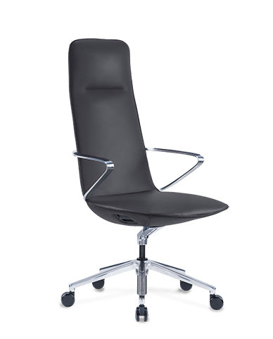 KMOLA-01 行政椅  高背辦公椅 油壓椅 黑色牛皮