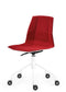 <tc>KR101 Lounge Chair / Dining Chair with Metal Legs and rollers</tc>
