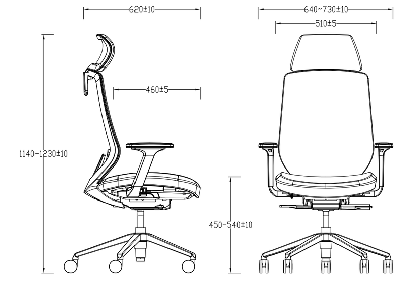 KSP2-002A  韓國進口物料 人體工學辦公椅  辦公椅連扶手