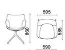 <tc>KFLY-KH-01 Steel Tube Leg Fabric Lounge Chair / Dinning Chair</tc>