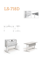 LS-718D 摺檯  折疊式培訓桌