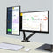 F160 Pneumatic Desktop 17"-27" Dual Screen Monitor Stand