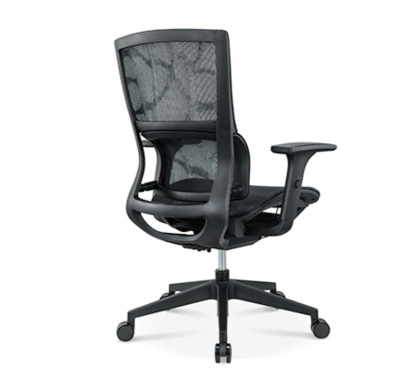 CH-233B-QW Black nylon textile garment chair