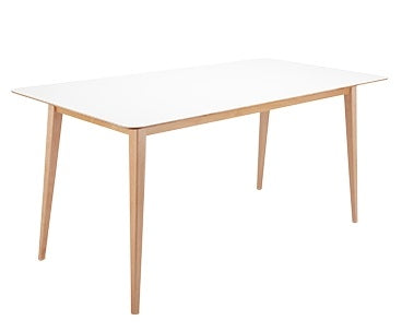 KPT-1 長方形餐桌 白色/黑色 - KLT Furniture